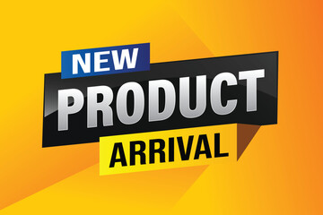 New product arrival tag icon logo sign symbol Banner design template for marketing. Special offer promotion retail. background banner modern graphic design for advertising store shop, online store

