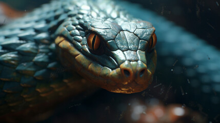 Fototapeta premium close up of a python