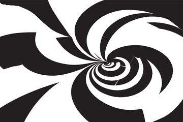 Black and White Abstract Background with Letter Design