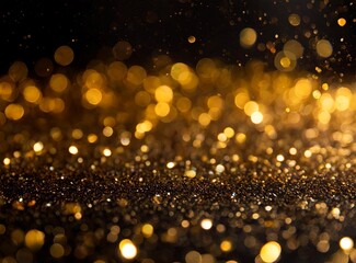 Golden Glitter Wallpaper