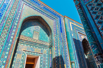 The ensemble of mausoleums Shahi-Zinda. Samarkand, Uzbekistan.