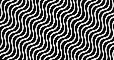 random zig zag stripes. Black and White Wavy Lines Background