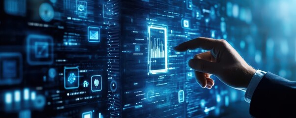 Fototapeta premium IoT and AI integration for creating intelligent and automated home systems