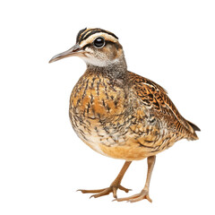 Fototapeta premium American Woodcock Stands Isolated on White Background