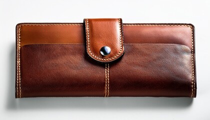 Isolated image of a designer leather wallet.