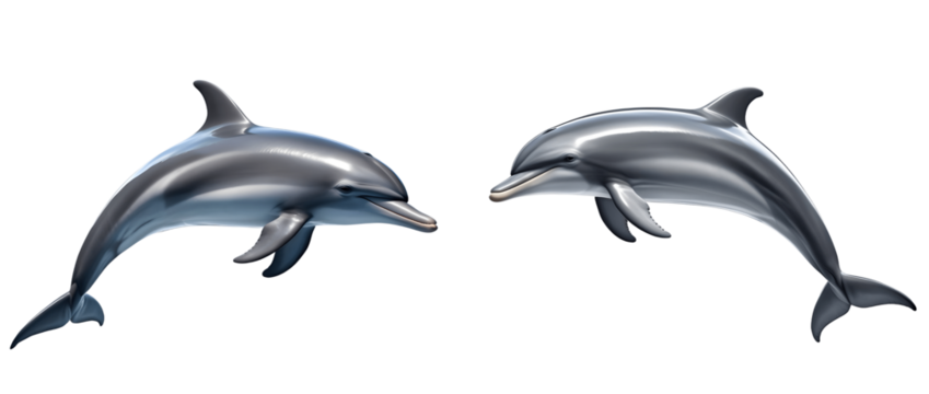 Two pair dolphins jumping icon, dolphin jump swimming pose transparent png 