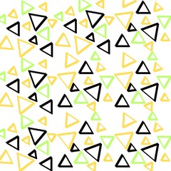 triangular pattern, yellow and black, Background | texture | 3D stars | 3d flowers | dark red | green | purple | colorful | yellow 
