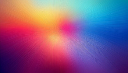 Obraz premium A vibrant abstract digital artwork featuring flowing colors and gradients under a surreal, windy sky.