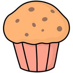 Cupcake cartoon 