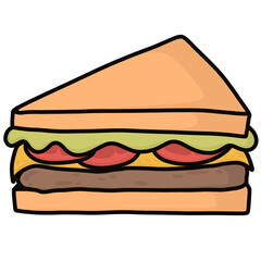 sandwich cartoon 