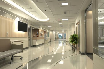 Interior of a modern hospital