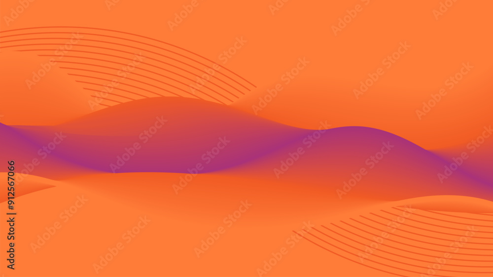 Sticker orange purple abstract background. modern design template for web cover