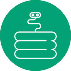 Heat Therapy line circle icon