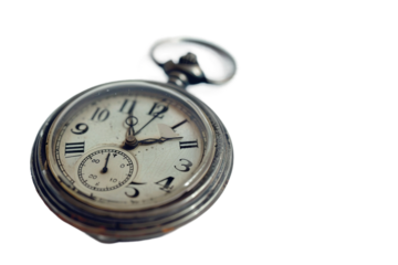 Stopwatch with Classic Design Elements Isolated on Transparent Background