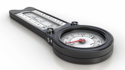 Lux meter, 3D illustration, realistic, isolated on white background