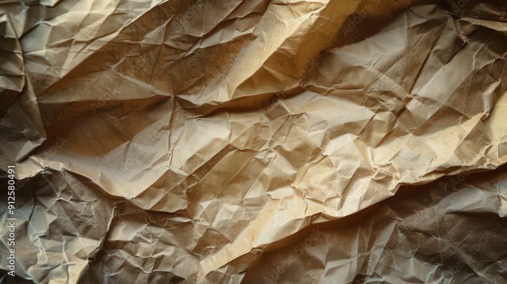 Poster crumpled paper texture adds a vintage and tactile element, ideal for creating a retro and nostalgic 