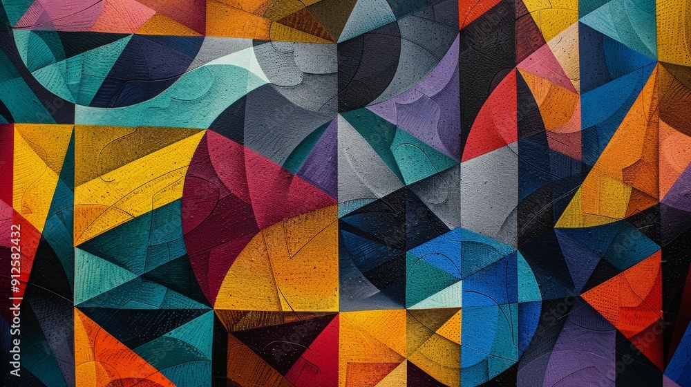 Poster explore the world of abstract geometric patterns that challenge perceptions and ignite imagination.