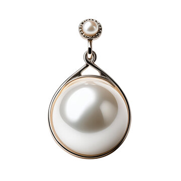 Elegant pearl earring featuring a lustrous drop-shaped pearl and a smaller pearl accent, perfect for any occasion.