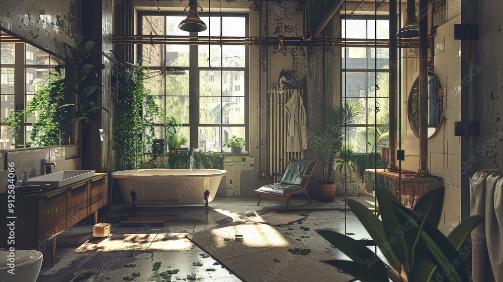 Poster exposed pipes add an element of rugged authenticity to interior spaces.