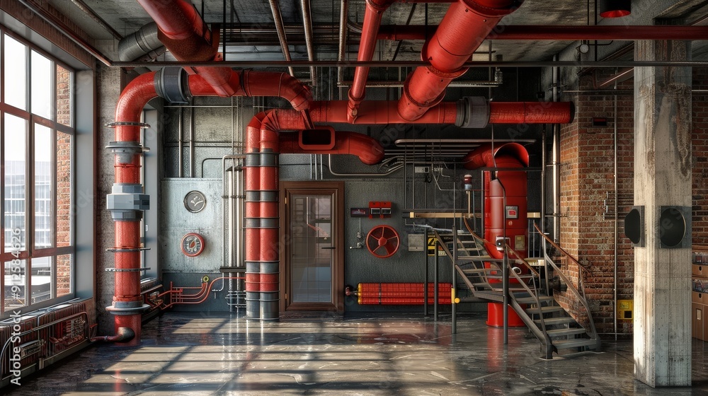 Poster exposed pipes can enhance the overall functionality of a space.