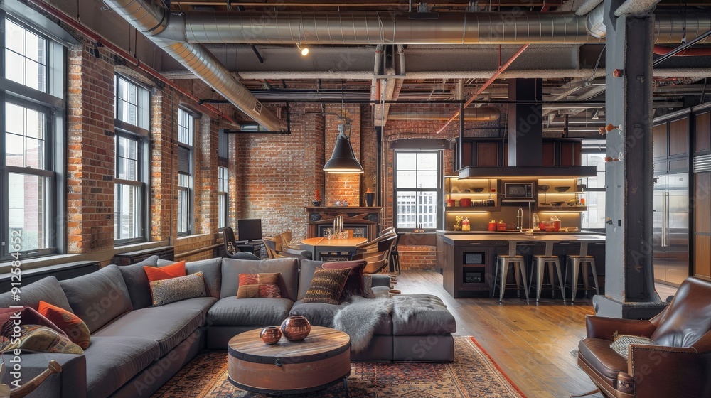 Poster exposed pipes can serve as a focal point in a room, drawing attention and creating a visual anchor.