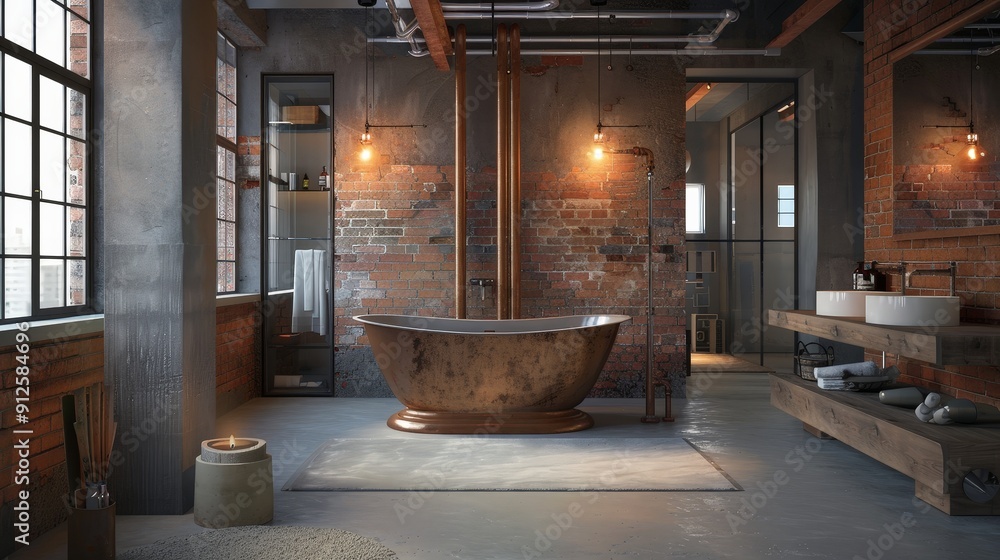 Poster exposed pipes can serve as a focal point in a room, drawing attention and creating a visual anchor.