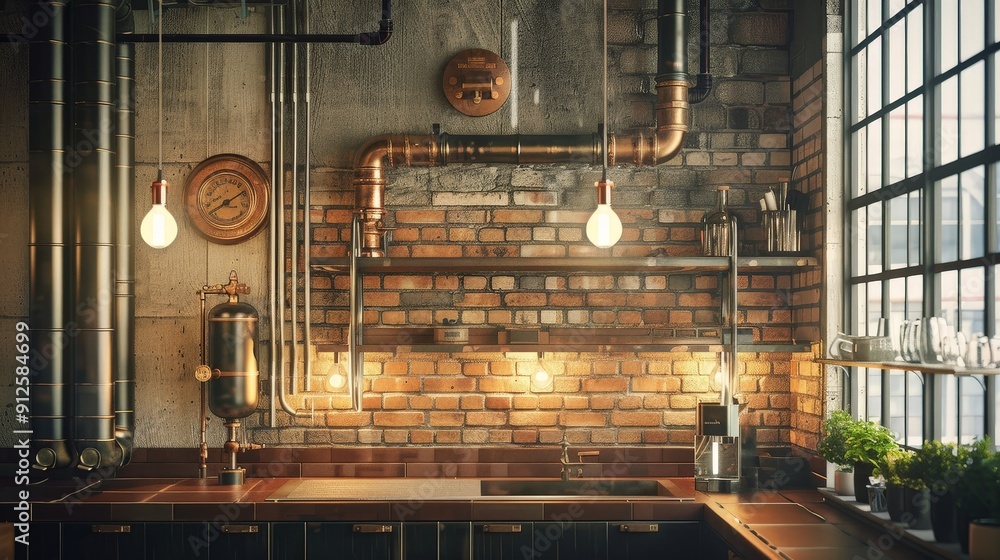Poster exposed pipes can serve as a focal point in a room, drawing attention and creating a visual anchor.