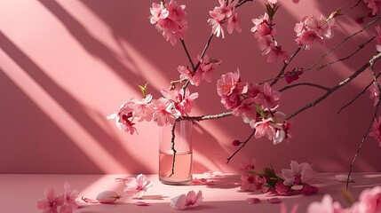 Fototapeta premium Sakura, Stage, Nature, Product Photography