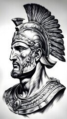 Obraz premium Black & Grey Tattoo Design 