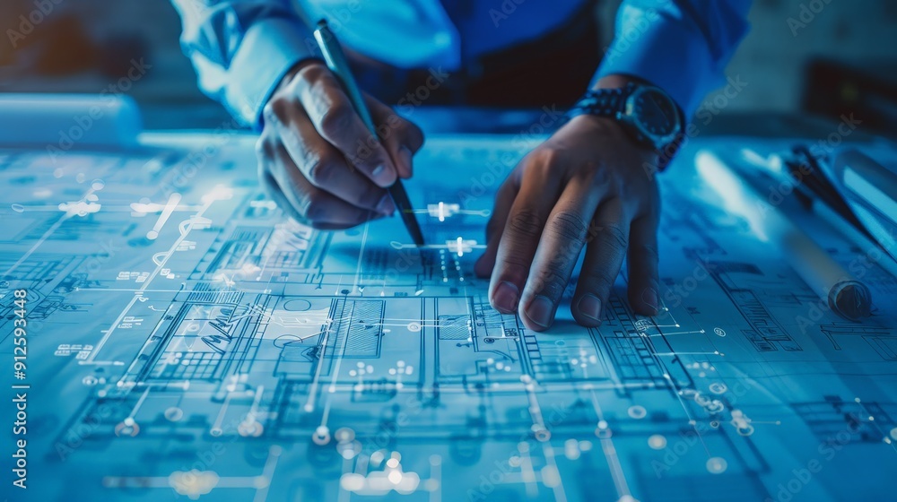 Poster the evolution of blueprints from hand-drawn sketches to digital cad files has revolutionized design