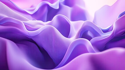 Obraz premium 3D purple background with organic, flowing shapes and a soft, diffused light.