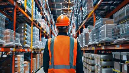 Efficient warehouse operations in action as dedicated workers manage logistics and inventory, supporting seamless business operations and supply chain management.