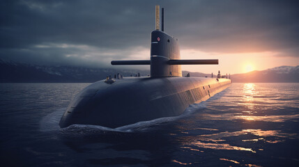 Fototapeta premium sunset over the sea