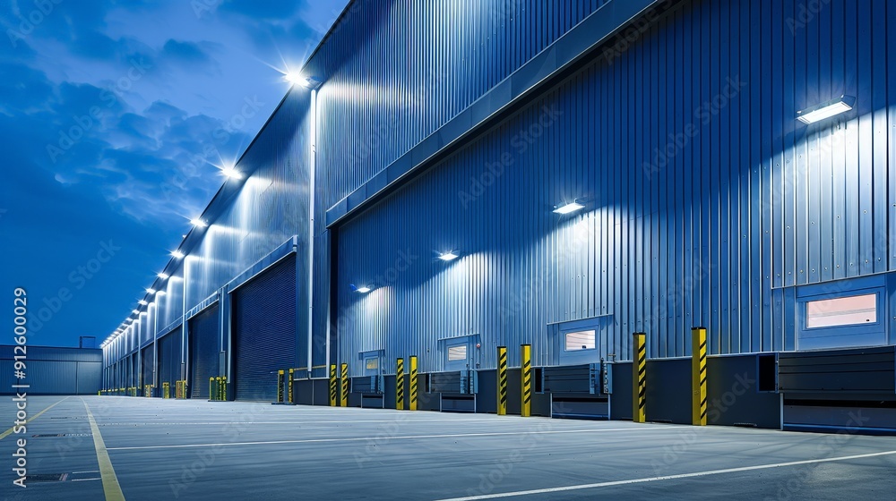Poster the integration of loading docks with energy-efficient lighting and solar power solutions reduces op