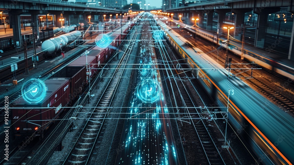 Poster the integration of rail yards with automated control systems and signaling technologies enhances tra