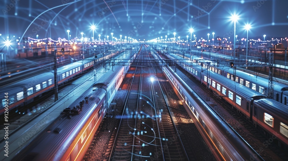 Poster the integration of rail yards with automated control systems and signaling technologies enhances tra