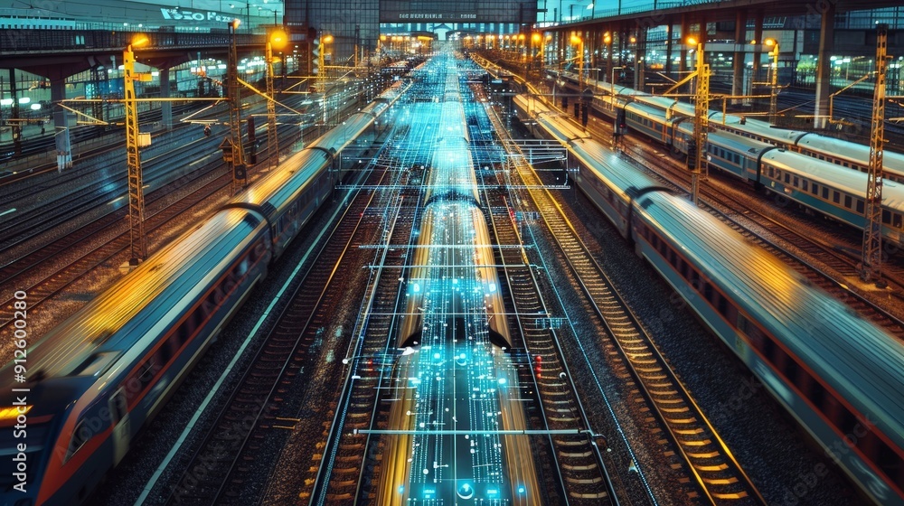 Poster the integration of rail yards with automated control systems and signaling technologies enhances tra