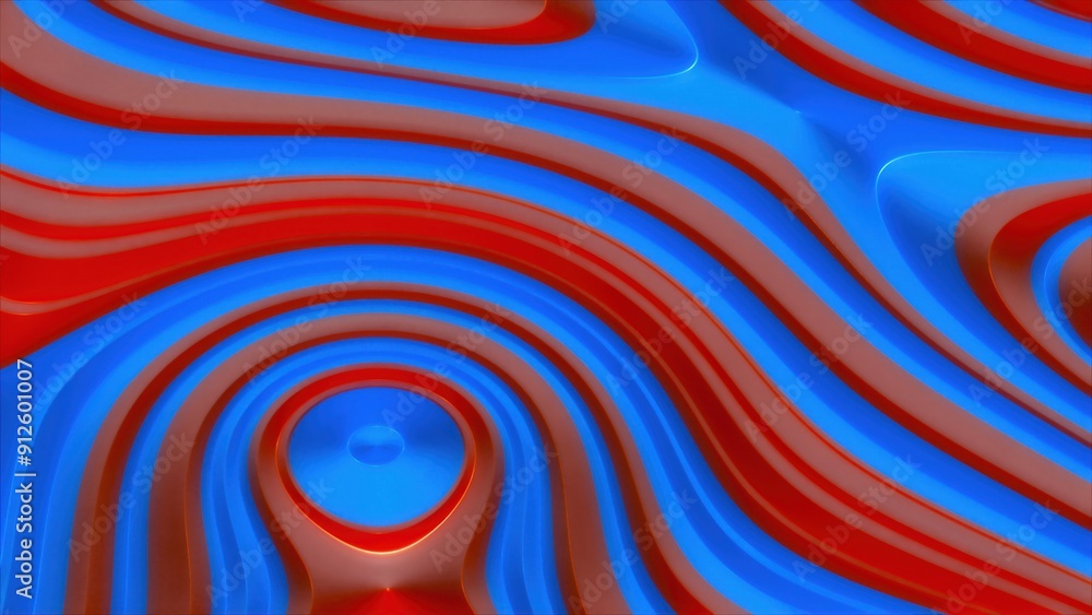 Poster waving curv backdrop. computer generated 3d render