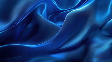 Obraz premium Luxurious 3D blue background with rich textures and soft lighting, suitable for premium and elegant presentations.