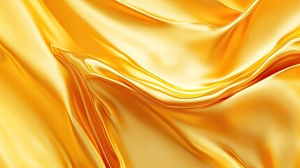 Fototapeta premium Luxurious 3D golden yellow background with rich, velvety textures and a glossy finish, ideal for high-end and stylish visuals.