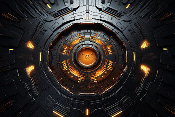 Obraz premium Tech Warlords Futuristic Realms Unveiled