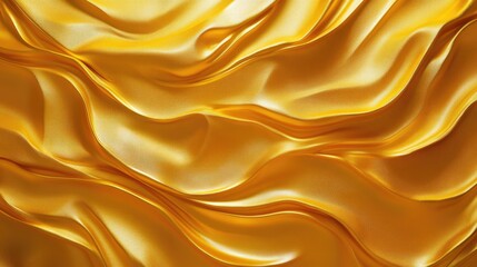 Fototapeta premium Luxurious 3D golden yellow background with rich textures and a matte finish, suitable for high-end and refined designs.