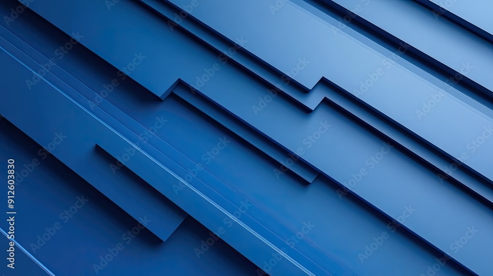 Poster minimalist 3d blue background with clean lines and subtle textures, perfect for modern and understat