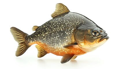 Intimidating Piranha with Sharp Teeth and Shimmering Scales