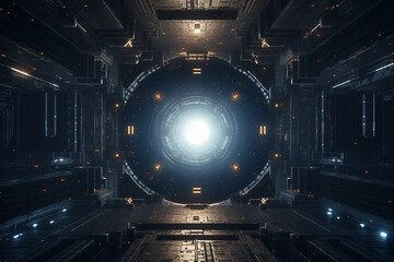 Naklejka premium Tech Warlords Futuristic Chronicles Revealed