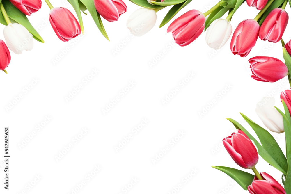 Sticker png flower tulip petal plant.