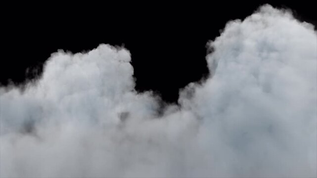 Cloud Soft Fly Over Sky with Alpha Channel. Flying over sky passing clouds on alpha channel place on footage or background easier to change colour.