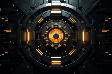 Obraz premium Tech Noir Tales Chronicles of the Synthetic Metropolis