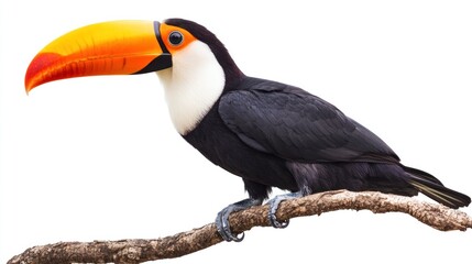 Naklejka premium A Toucan Perched on a Branch