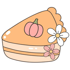 Groovy Thanksgiving pumpkin pie